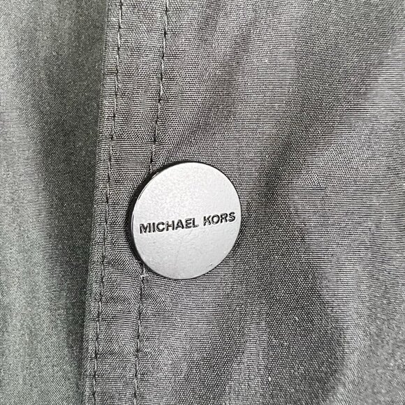 Michael Kors Men’s Black Full Zip Snap Windbreaker Coat Jacket size 4XLT - Picture 4 of 8